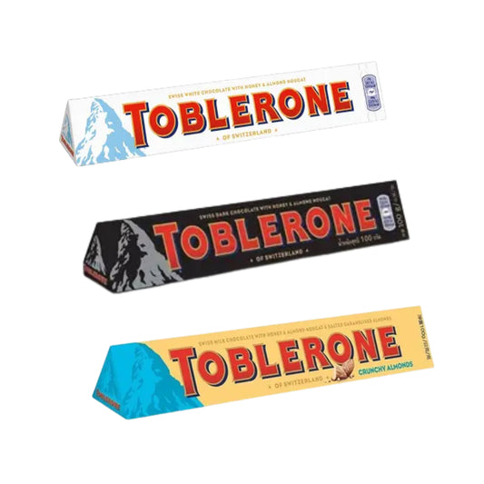 Toblerone Chocolate Combo Pack  (Crunchy Almonds , Dark, White )Pack of 3