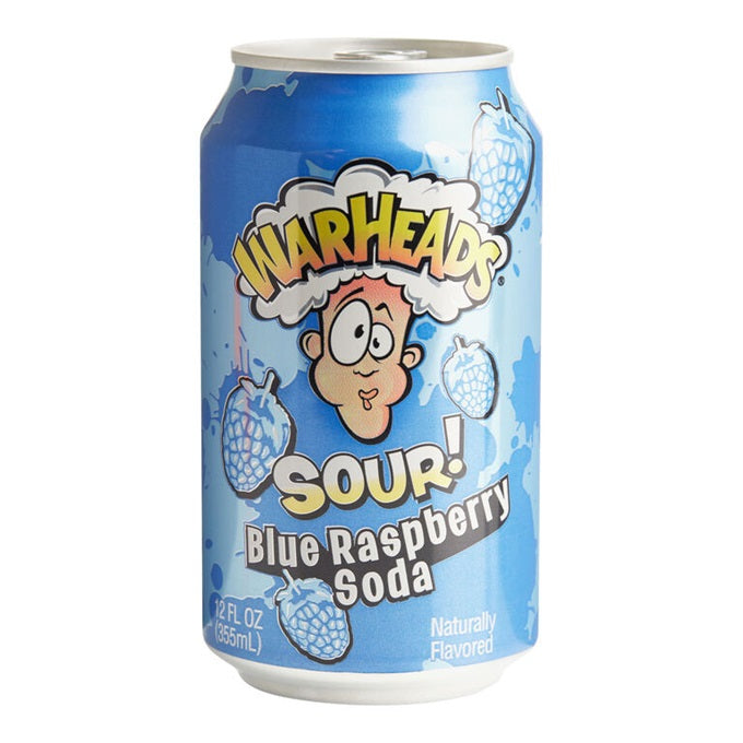 Warheads Blue Raspberry Soda 355ml