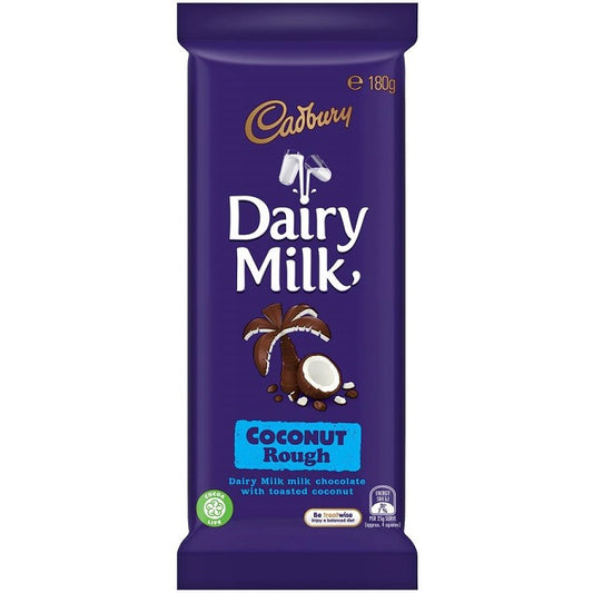 Cadbury Dairy Milk Coconut Rough Chocolate 180g