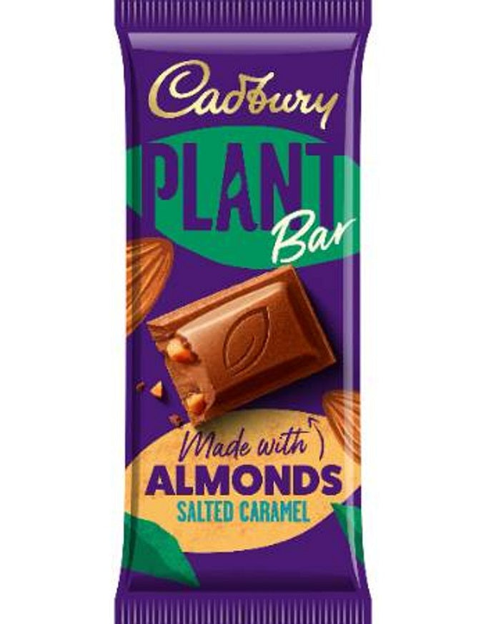 Cadbury Plant Bar Made With Almond Salted Caramel, 90g