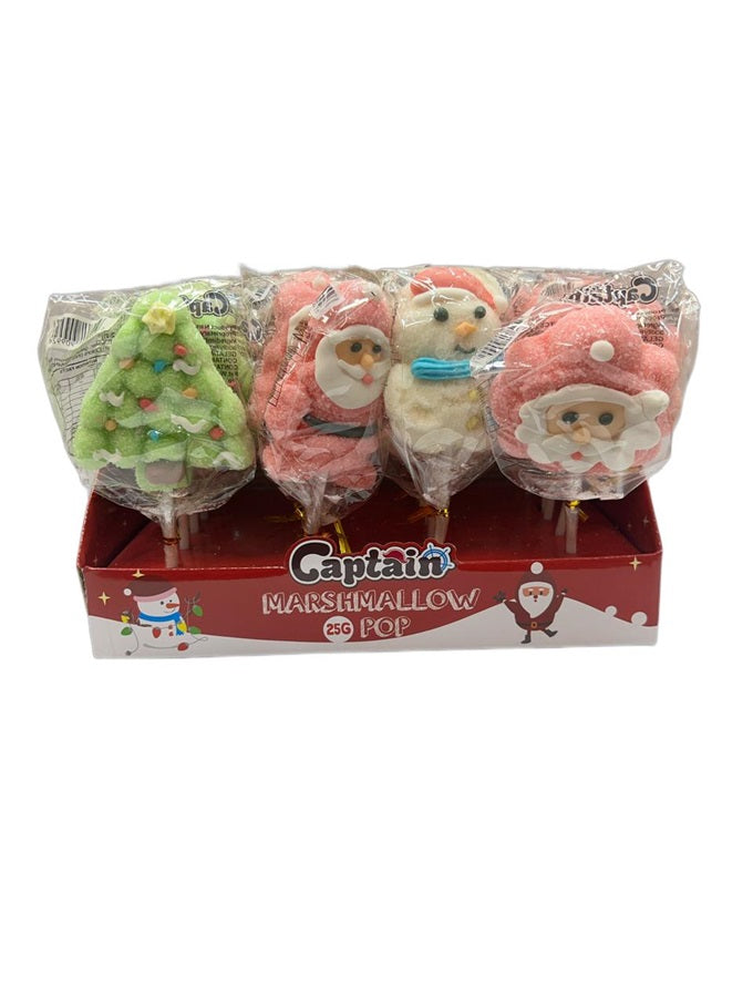 Captain Marshmallow Pop Candy 24 Pack