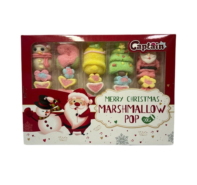 Captain Merry Christmas Marshmallow Pop Gift Set 90g