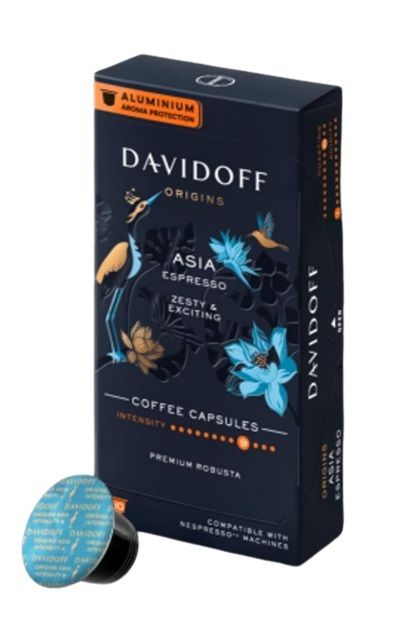 Davidoff Cafe Origin Asia Espresso Coffee Capsules 55g x 10