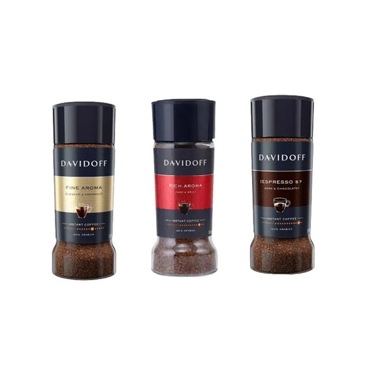 Davidoff Rich Aroma, Fine Aroma & Espresso Instant Coffee (3 Pack)