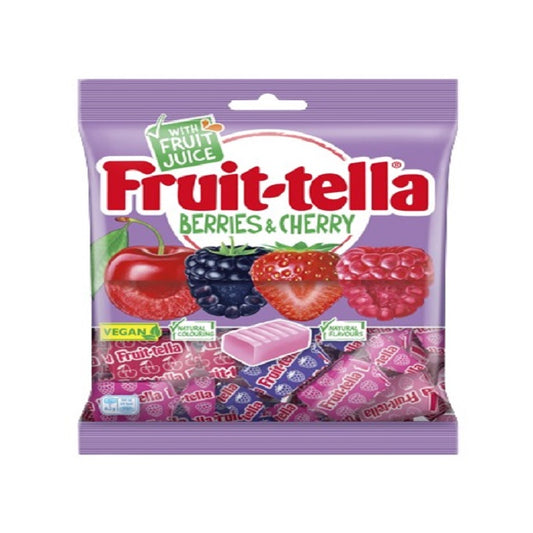 Fruit-tella Berries & Cherry Soft Vegan Candy 170g