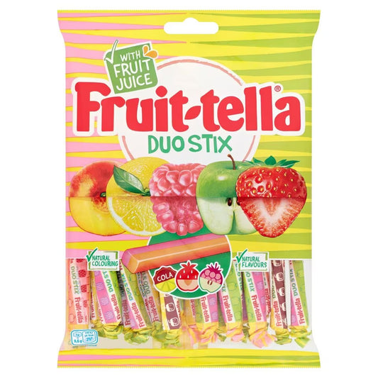 Fruit-tella Duo Sticks Vegan Chewy Candy 160gm