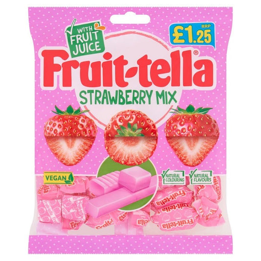 Fruit-tella Strawberry Mix Vegan Candy 135g