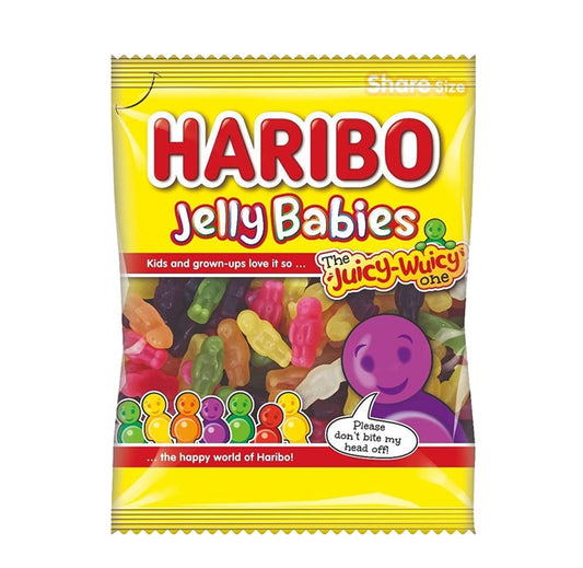 Haribo Jelly Babies Gummy Candy Bag 154gm