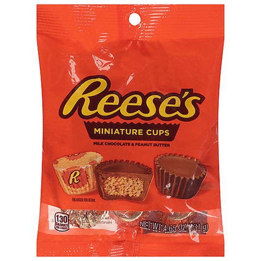 Hershey's Reese's Miniature Cups Milk Chocolate and Peanut Butter 131gm