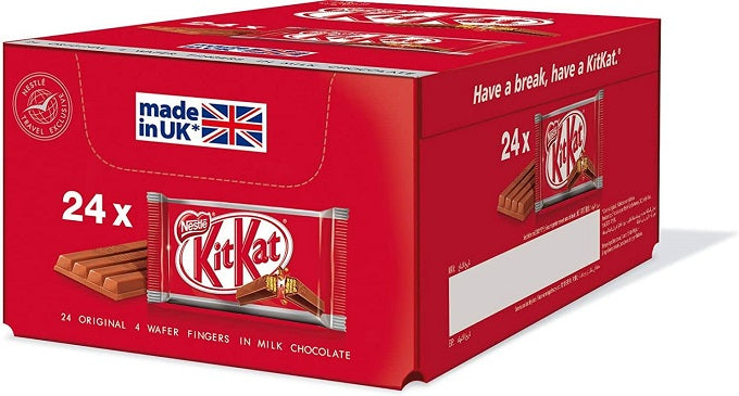 Kitkat 4 Fingers Crisp Milk Chocolate 24 X 41.5g