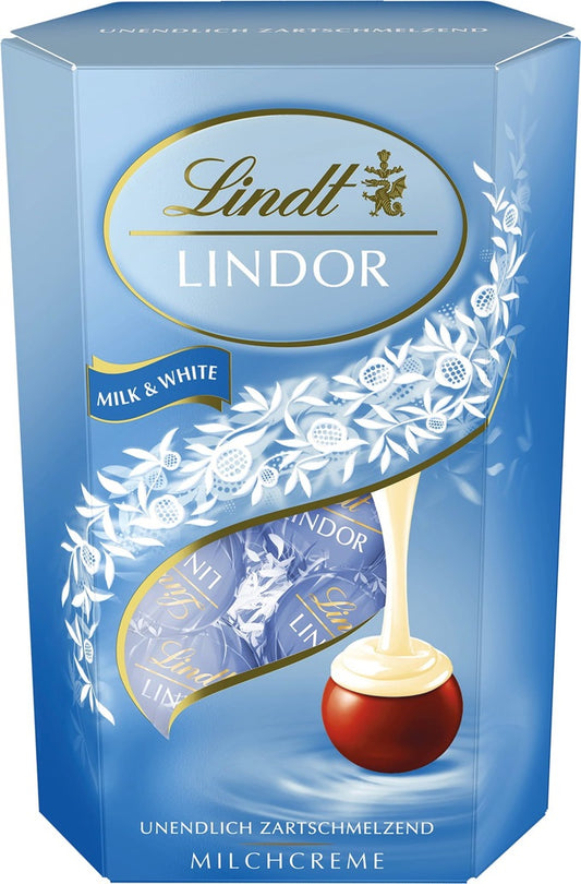 Lindt Lindor Milk & White Chocolate Truffles 200g