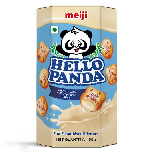 Meiji Hello Panda Biscuits Milk Flavoured Filling 50gm