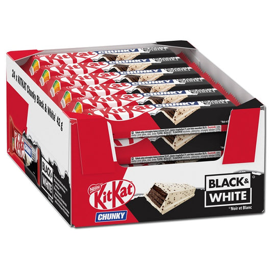 Nestlé Kitkat Chunky Black & White Chocolate Pack of 24