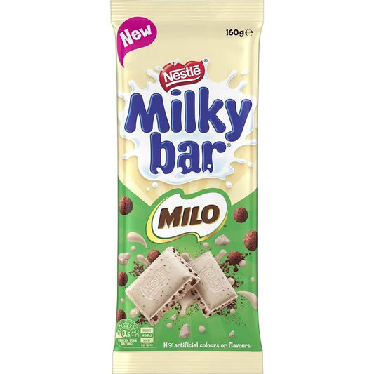 Nestle Milkybar Milo Chocolate Block 160g