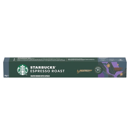 Starbucks By Nespresso Espresso Roast Coffee Pods- 10 Capsules