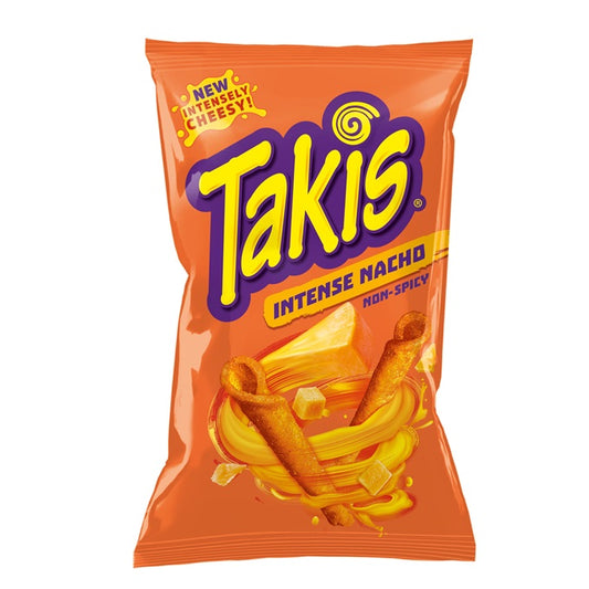 Takis Intense Nacho Non-Spicy Cheese Tortilla Chips 92.3gm