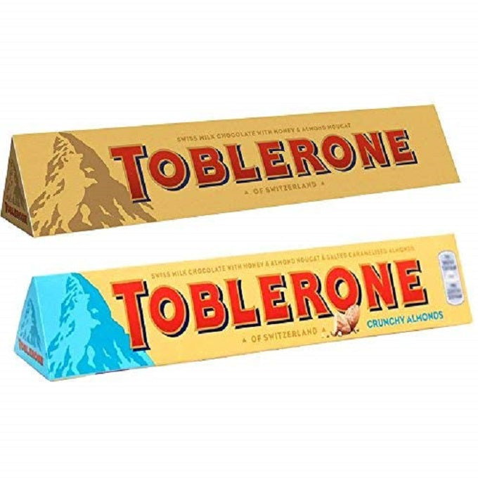 Toblerone Milk & Crunchy Almonds Chocolate 100gm Pack of 2