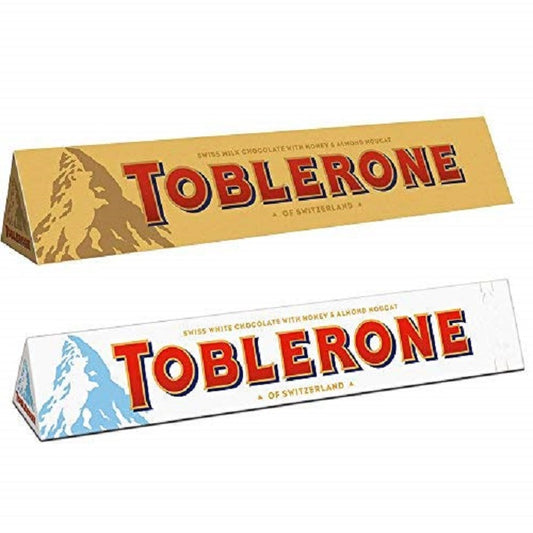 Toblerone Milk & White Chocolate Combo Pack of 2