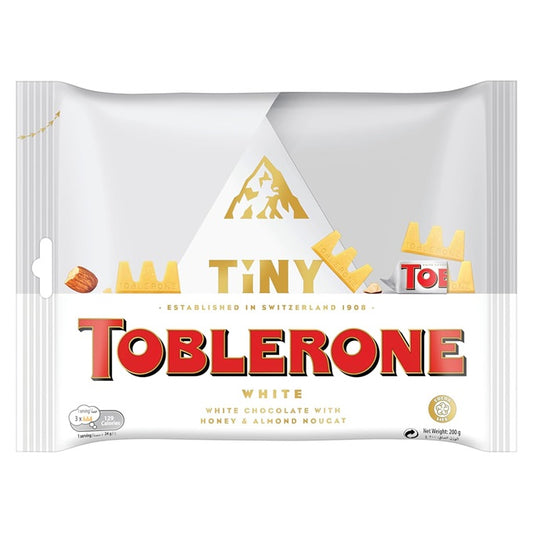 Toblerone Tiny Swiss White Chocolate With Honey & Almond 200gm