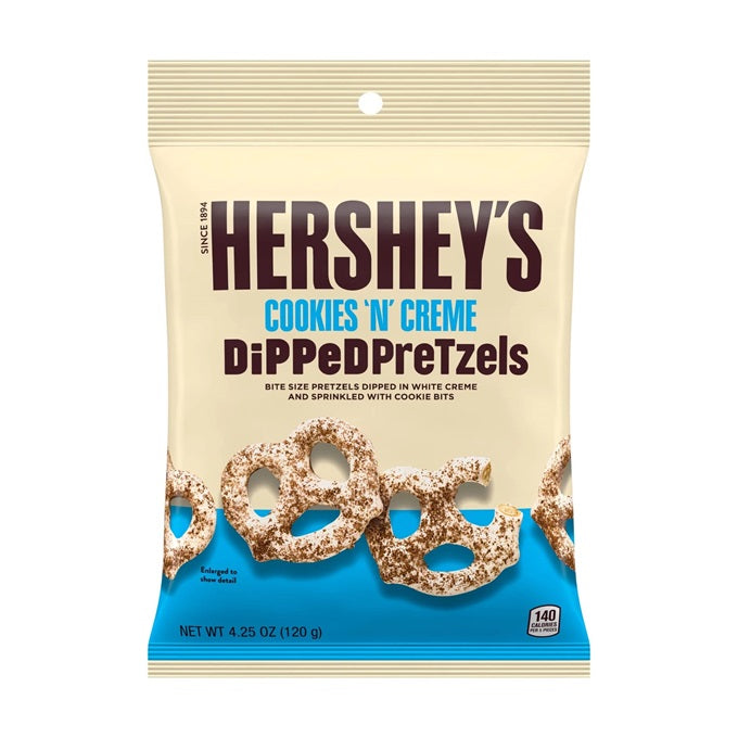 Hershey's Cookies n Cream Dipped Pretzels 240gm