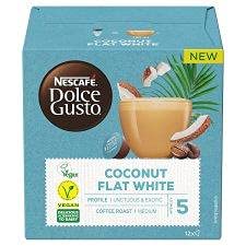 Nescafe Dolce Gusto Coconut Flat White Coffee 12 Pods 117g