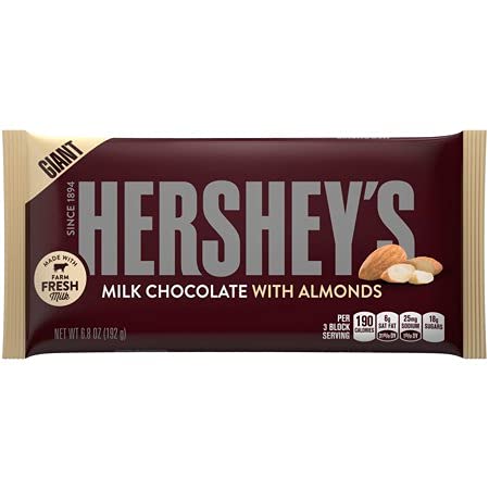 Hershey's Milk Chocolate With Almond GIANT 192g