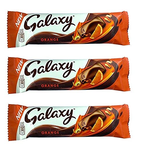 Galaxy Chocolate Smooth & Creamy Milk Chocolate With Crunchy Orange 36gXPack Of 3