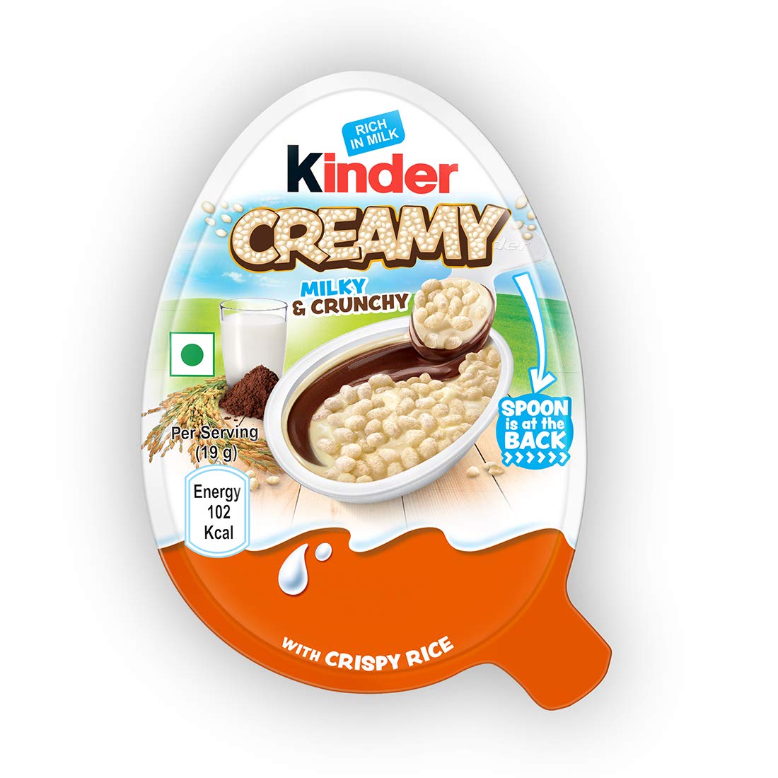 Kinder Creamy Milky and Cocoa Chocolate 19 g