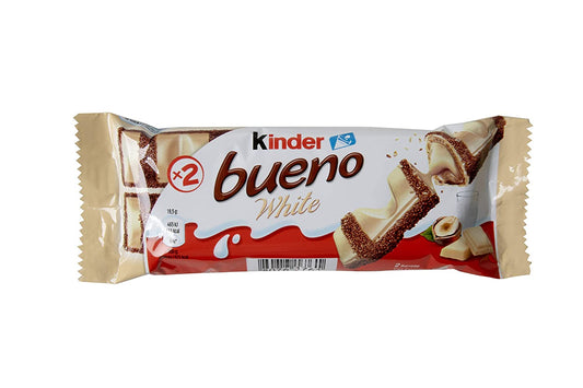 Kinder Bueno White Chocolate with Hazelnut (Pack of 3)*39g