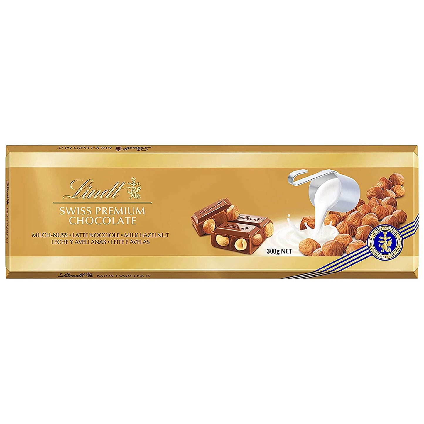 Lindt Gold Bar Hazelnut 300g