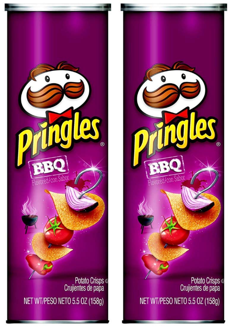 Pringles BBQ Chips 158g (Pack of 2)