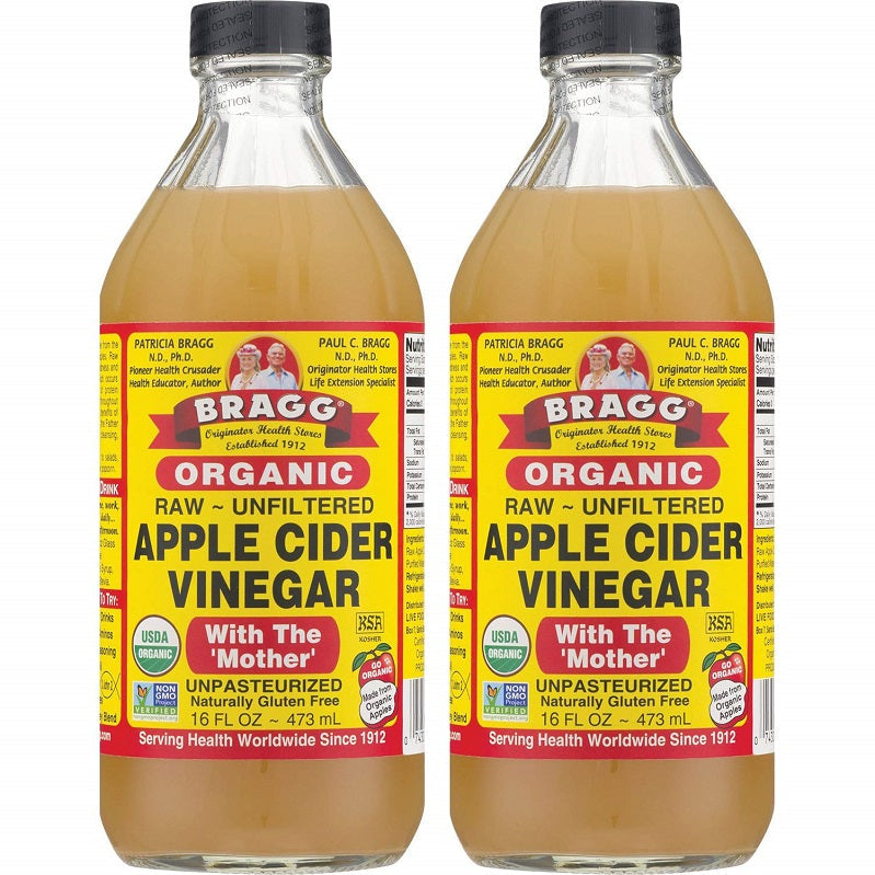 Bragg Apple Cider Vinegar USA 473ml (Pack of 2) Imported