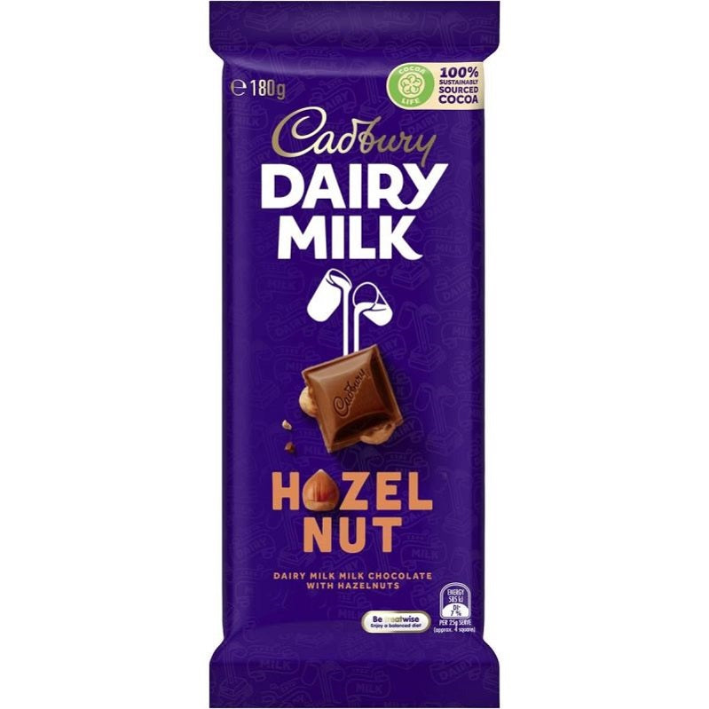 Cadbury Dairy Milk Hazelnut 180g Imported