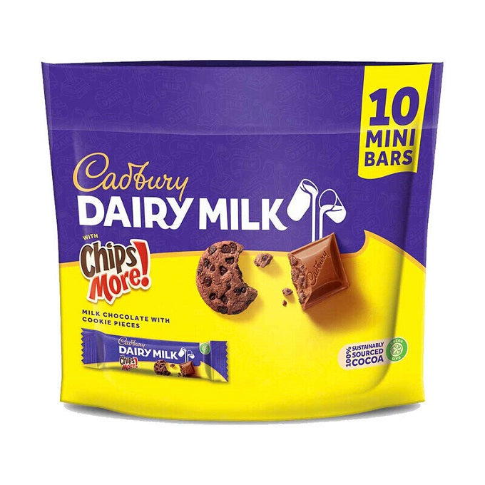 Cadbury Dairy Milk Chips More Mini Bars - 150g