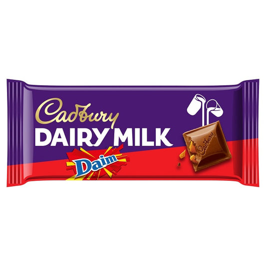 Cadbury Dairy Milk Daim Chocolate Bar 120g (UK)