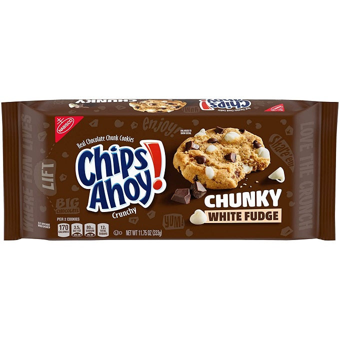 Chips Ahoy! Chunky White Fudge Chocolate Chip Cookies 333g