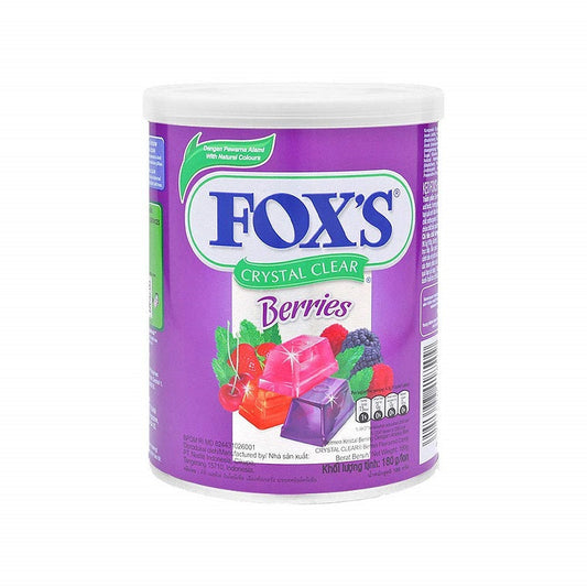 Fox's Crystal Clear Mix Berries Candy Tin 180g Imported