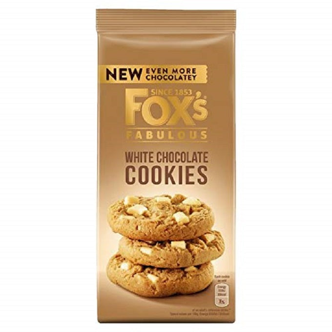 Fox's Fabulous White Chocolate Cookies 180gm