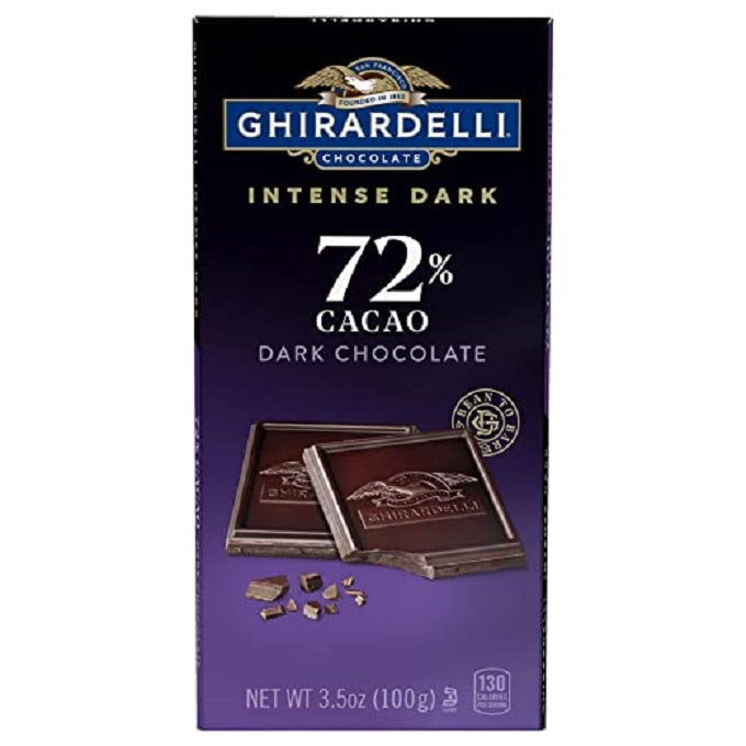 Ghirardelli Intense Dark 72% Cacao Dark Chocolate 100g