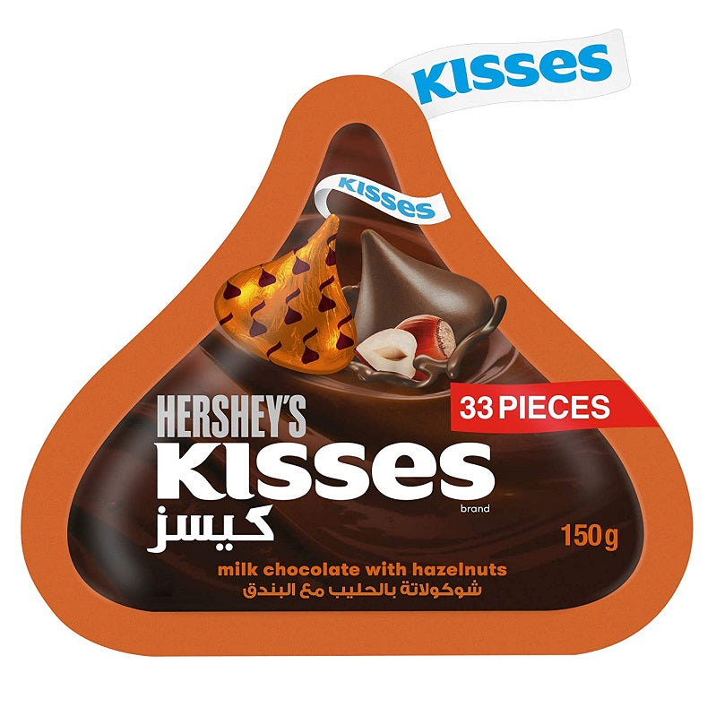 Hershey's Kisses Milk Chocolate with Hazelnuts Imported 150g