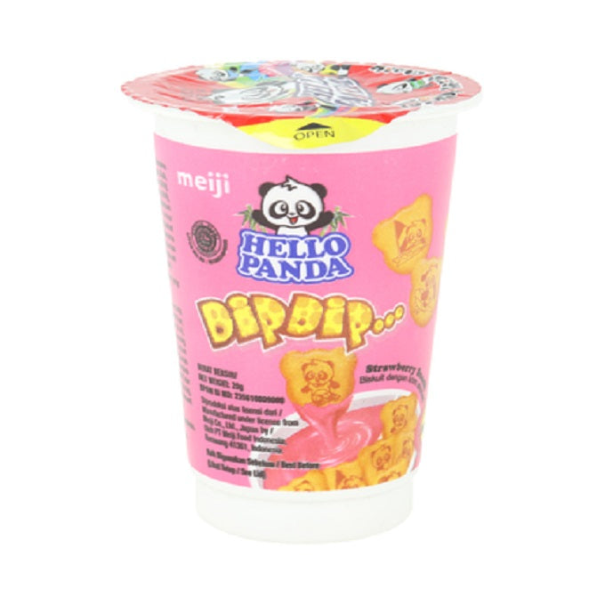 Hello Panda Dip Dip Strawberry Biscuit 20gm