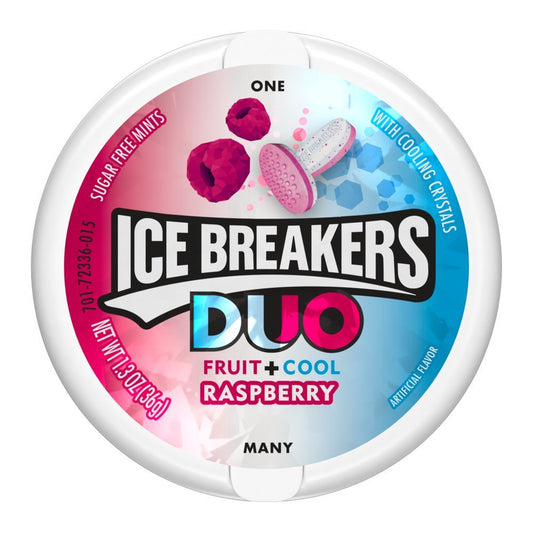 Ice Breakers Duo Fruit + Cool Raspberry Mints 36g