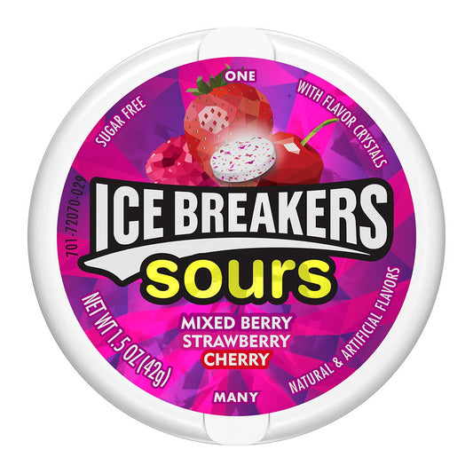 Ice Breakers Sours Strawberry + Mixed Berry Duo 42g