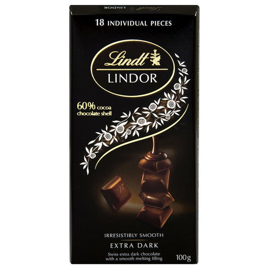 Lindt Lindor Dark Chocolate 100g Imported