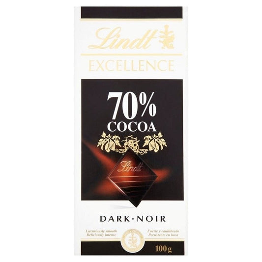 Lindt Excellence 70% Cocoa Dark Chocolate 100g