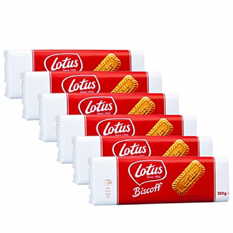 Lotus Biscoff Biscuits 250g - Pack of 6