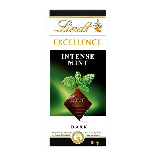 Lindt Excellence Mint Intense Dark Chocolate 100gm