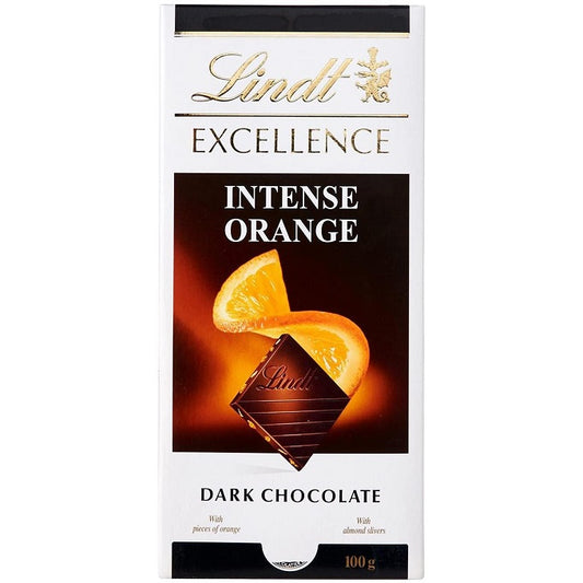 Lindt Excellence Orange Intense Dark Chocolate 100gm