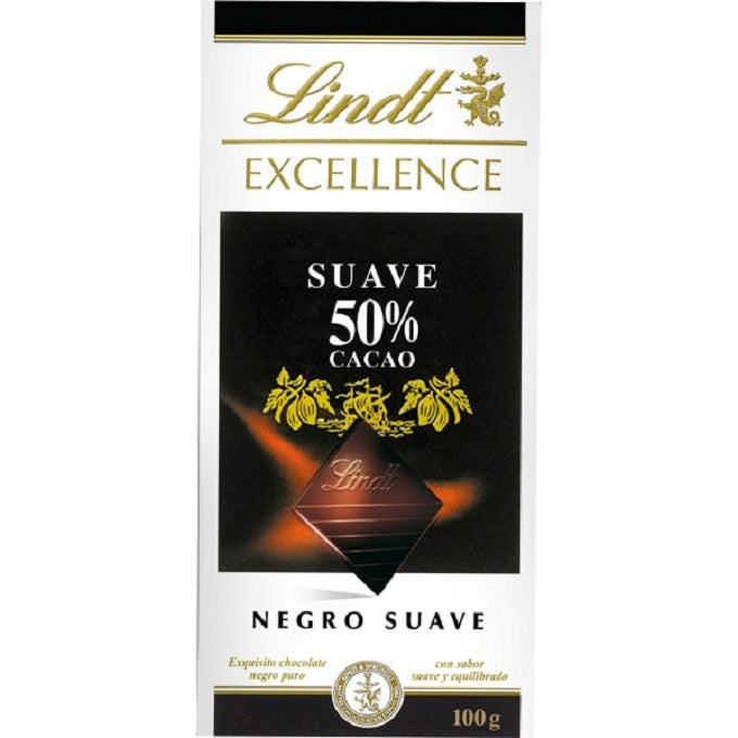 Lindt Excellence Suave 50% Cocoa Dark Chocolate 100gm