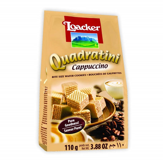 Loacker Quadratini Cappuccino Wafers 110g